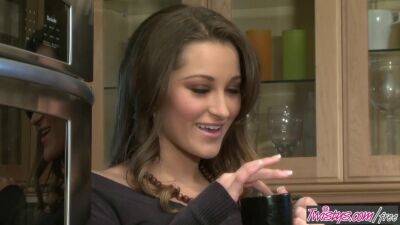 Dani - (Dani Daniels) Relaxes with a cup of coffee and a vibrator - sexu.com