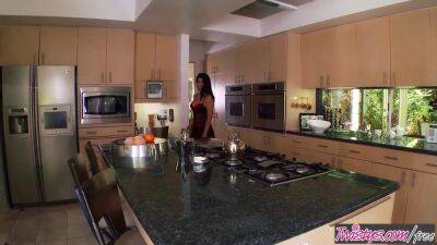 (Megan Salinas) starring at Heating Up The Kitchen - sexu.com
