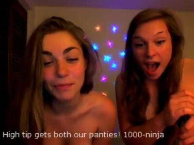 Blonde And Brunette Lesbian Babes Love - hclips