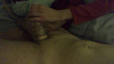 Girlfriend Tests Out New Fleshlight On My Hard Dick - hclips