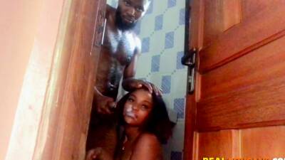 Ghanian Girlfriend Caught With Cum on Face - drtuber