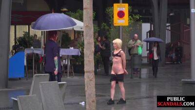 Lezdom Redhead Milf Shows Teen Bondservant Outdoor In Publi - hclips