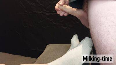Oh No Not On My Bed Socks! 2x Cum On Feet Mini-compilation (milking-time) - hclips
