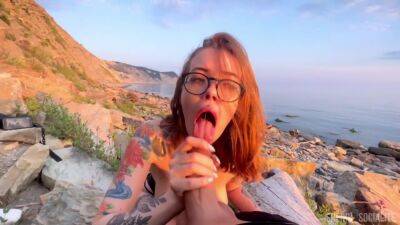 Took Her Dick In Her Mouth Right On The Beach - hclips