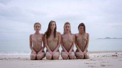 Ariel Marika Melena Mira 4 Nude Beach Nymphs - upornia