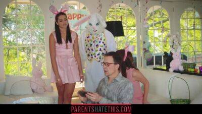 Teen fucks stepuncle dressed as Easter Bunny - veryfreeporn.com