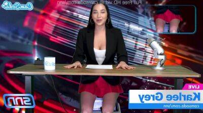 Camsoda - News anchor solo slut masturbates - sunporno.com