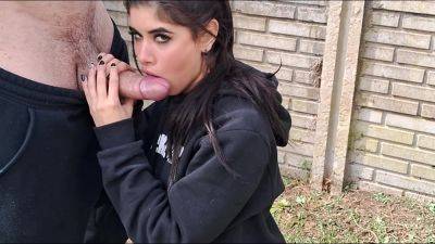 Outdoor Blowjob With Face Full Of Cum - hclips