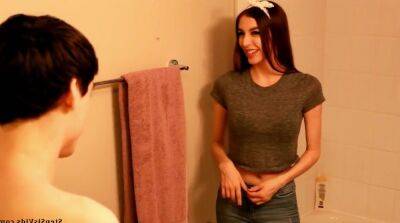 Sister Seduces Brother In The Shower - sunporno.com