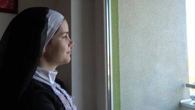 Step Sister Nun Anna Fell Into Sin And Gave Blowjob And Footjob - hotmovs.com
