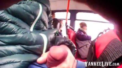Two Girls Watch Bus Flasher - hclips