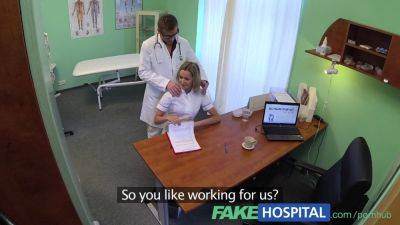 Watch this naughty nurse get down and dirty with her patient in a POV hospital exam - sexu.com