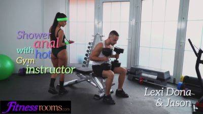Lexi Dona - Lexi - Lexi Dona's tight pussy gets destroyed by a big cock in the gym - sexu.com - Czech Republic
