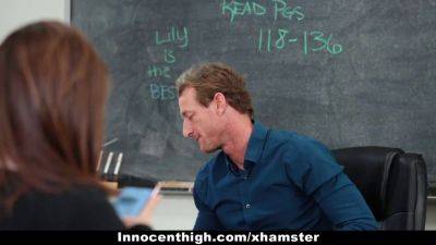 Ryan Maclane - Lily Jordan - Lily - Hot Schoolgirl Lily Jordan gets rammed by her Creepy Teacher Ryan McLane - sexu.com - Jordan