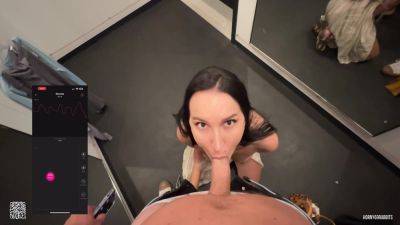 Lovense Control In Cafe And Hot Blowjob In - upornia