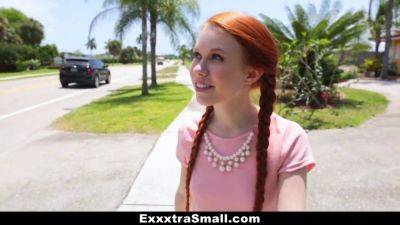 Dolly Little - Tiny teen doll Dolly Little gets drilled hard and facialized in the bedroom - sexu.com