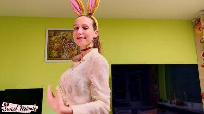 Bunny - Cute Big Boobs Bunny Delivers Awesome Easter Blowjob - Sweet Minnie - hclips