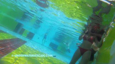 This Black Teen Girl With The Super Figure Tests The Underwater Massage - hclips
