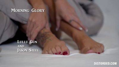 Morning Wood with a Nice Foot Job! Jason Steele & Lulu Gun for Distorded - hotmovs.com