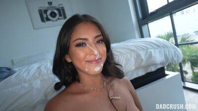 Sophia Leone - amazing facial for the young Latina after such excellent home POV - xbabe.com