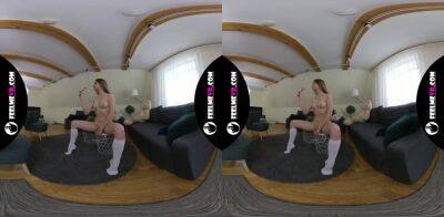 Nude photo session backstage with beautiful top model Evelina VR porn - xozilla.com