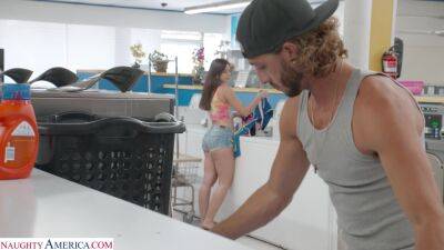 Catalina Ossa - Stunning beauty attains very loud orgasm after meeting this dude at the laundromat - xbabe.com